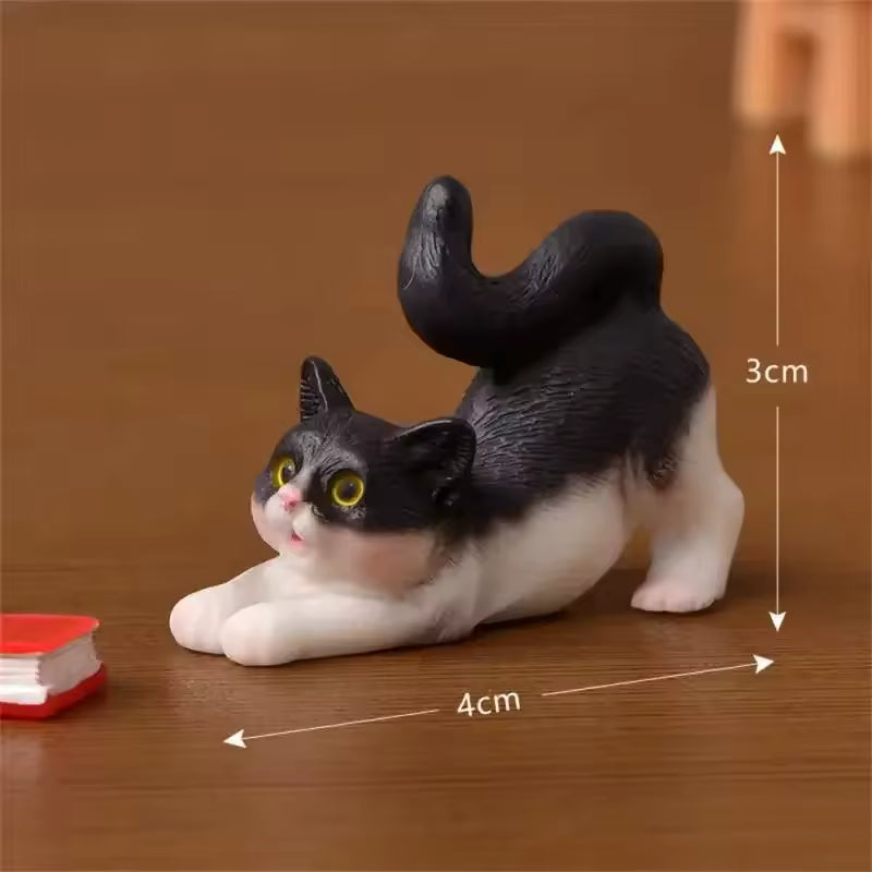 Cute Mini Cat Figurine